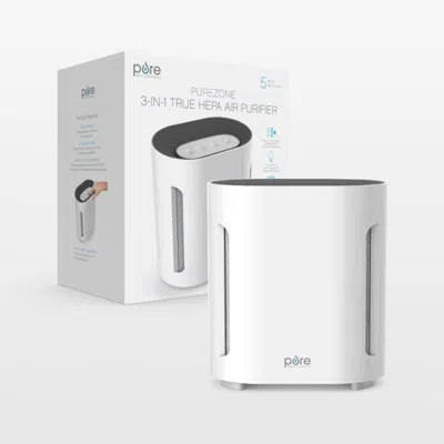 Crate & Barrel Pure Enrichment Purezone 3-in-1 True Hepa Air Purifier In White