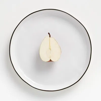 Crate & Barrel Range Dinner Plate By Leanne Ford In White