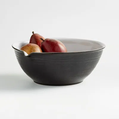 Crate & Barrel Range Small Serving Bowl By Leanne Ford In Black