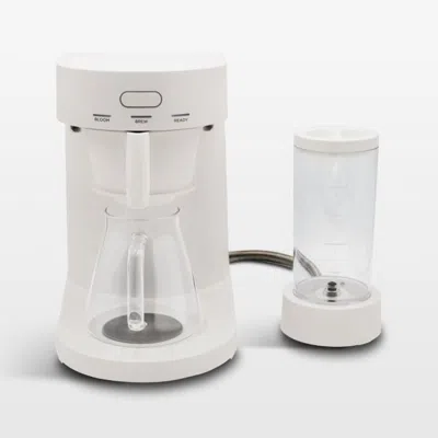 Crate & Barrel Ratio Four Linen Coffee Maker In White