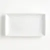 Crate & Barrel Rectangular 10"x5.75" Plate In White
