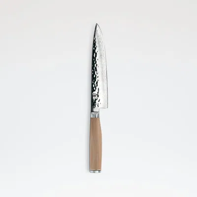 Crate & Barrel Shun ® Premier Blonde 6.5" Utility Knife In Silver