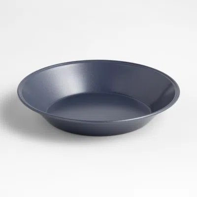 Crate & Barrel Slate Blue 9" Silicone Nonstick Pie Dish