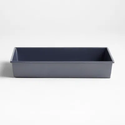 Crate & Barrel Slate Blue 9"x13" Rectangular Silicone Nonstick Cake Pan