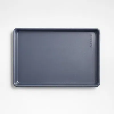 Crate & Barrel Slate Blue Silicone Nonstick Jelly Roll Pan