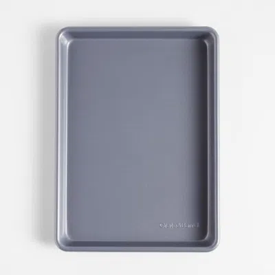 Crate & Barrel Slate Blue Silicone Nonstick Quarter Sheet Pan