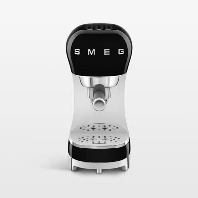 Crate & Barrel Smeg Black Espresso Coffee Machine
