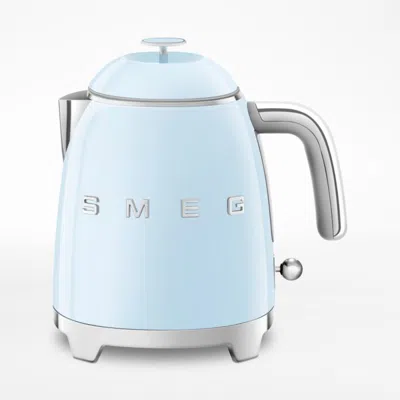 Crate & Barrel Smeg Pastel Blue Retro Mini Electric Kettle