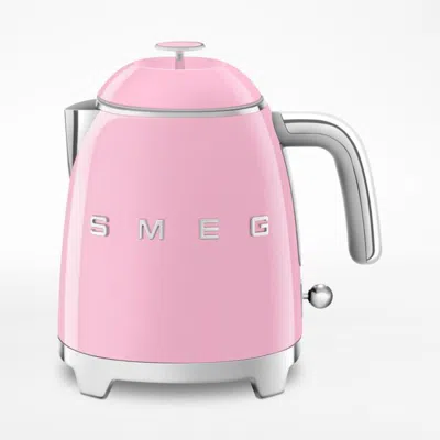 Crate & Barrel Smeg Pink Retro Mini Electric Kettle