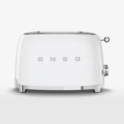 Crate & Barrel Smeg White 2-slice Retro Toaster