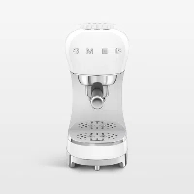 Crate & Barrel Smeg White Espresso Coffee Machine
