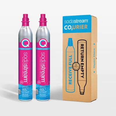 Crate & Barrel Sodastream 2-pack Quick Connect Co2 Carbonators In Multi