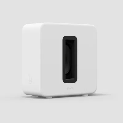 Crate & Barrel Sonos Sub 4 White Speaker