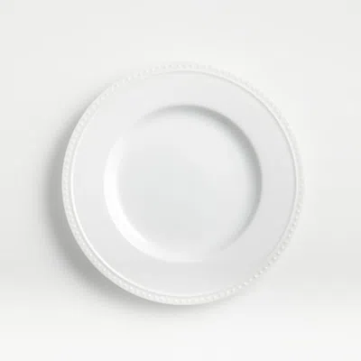 Crate & Barrel Staccato White Porcelain Salad Plate