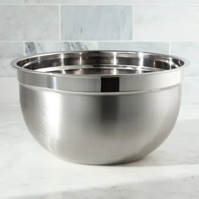 Crate & Barrel Stainless Steel 7-quart Bowl In Multi