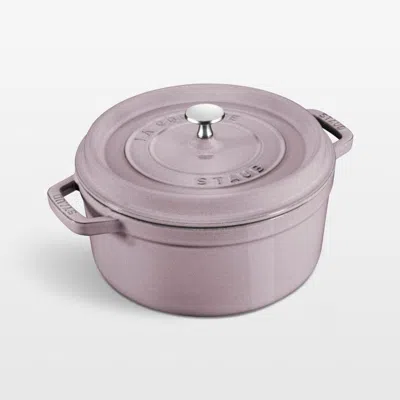 Crate & Barrel Staub ® 5.5-qt. Lilac Round Cocotte In Purple