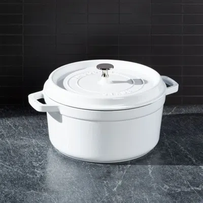 Crate & Barrel Staub ® 5.5-qt White Cocotte