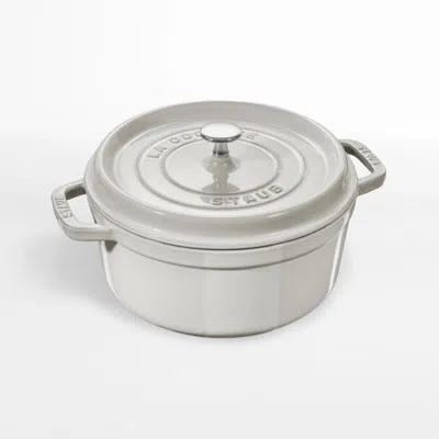 Crate & Barrel Staub ® 5.5-qt. White Truffle Round Cocotte