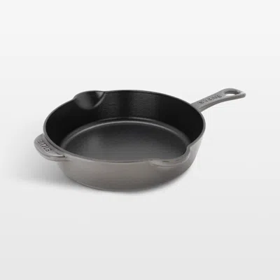 Crate & Barrel Staub ® 8.5" Graphite Grey Enameled Cast Iron Traditional Deep Skillet