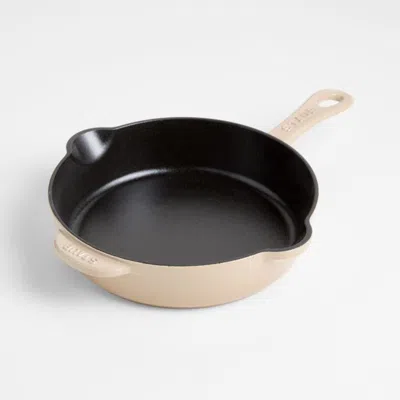 Crate & Barrel Staub ® 8.5" Sesame Enameled Cast Iron Traditional Deep Skillet In Neutral