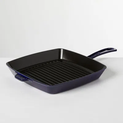 Crate & Barrel Staub ® Dark Blue 12" Square Grill Pan
