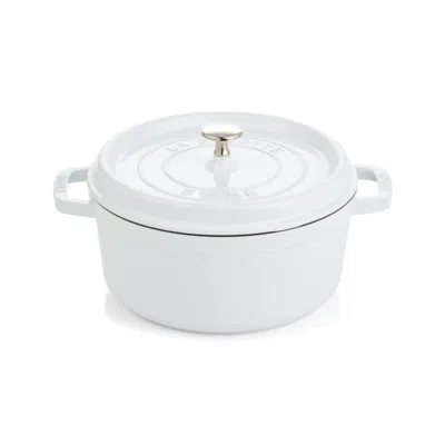 Crate & Barrel Staub ® White 4-qt. Round Cocotte