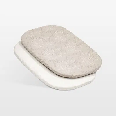 Crate & Barrel Stokke ® Snoozi ™ 2-pack Organic Cotton Bassinet Fitted Sheets In Neutral