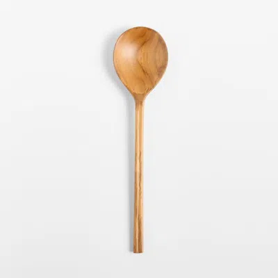 Crate & Barrel Teak Spoon In Brown