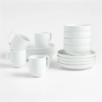 Crate & Barrel Toben 16-piece Dinnerware Set In Red