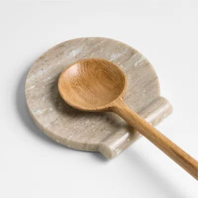 Crate & Barrel Tuscan Kitchen Marble Spoon Rest In Multi