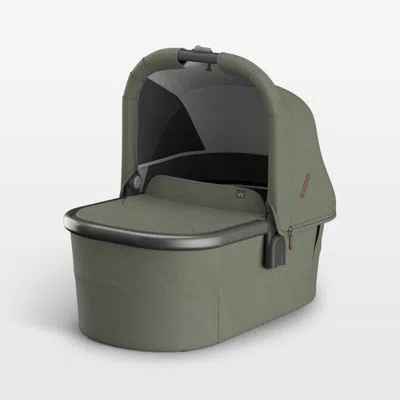 Crate & Barrel Uppababy V3 Evelyn Meadow Green Baby Bassinet With Carbon Frame