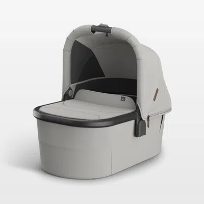 Crate & Barrel Uppababy ® V3 Savannah Pearl Grey Jacquard Baby Bassinet With Aluminum Frame In Gray