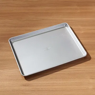 Crate & Barrel Usa Pan Pro Line Nonstick Baking Sheet In Gray