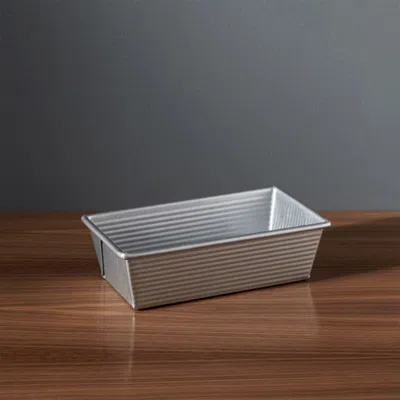 Crate & Barrel Usa Pan Pro Line Nonstick Loaf Pan In Silver