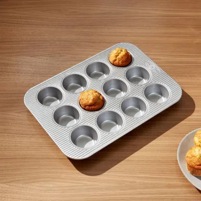 Crate & Barrel Usa Pan Pro Line Nonstick Muffin Pan In Multi