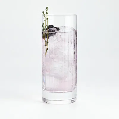 Crate & Barrel Vance 12-oz. Cut-glass Highball Glass In Clear