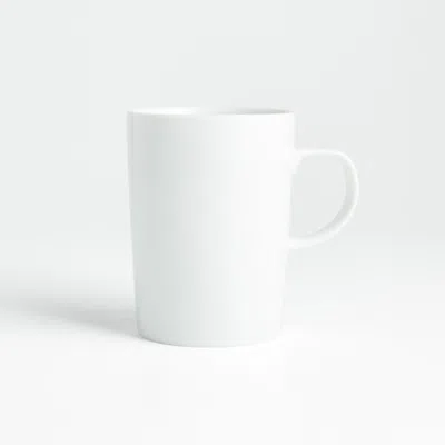 Crate & Barrel Verge 18-oz. Latte Mug In White