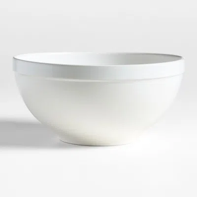 Crate & Barrel Villa White 10" Stoneware Serving Bowl