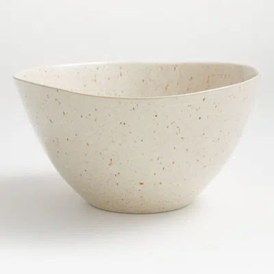 Crate & Barrel Wilder Serving Bowl In White