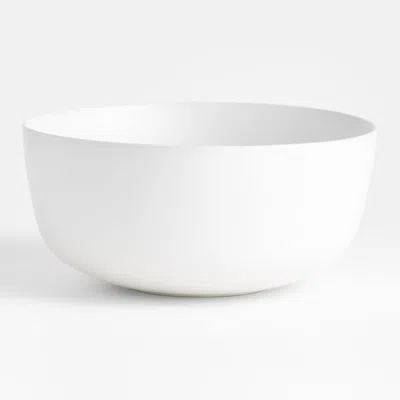 Crate & Barrel Wren White Matte Stoneware Serving Bowl