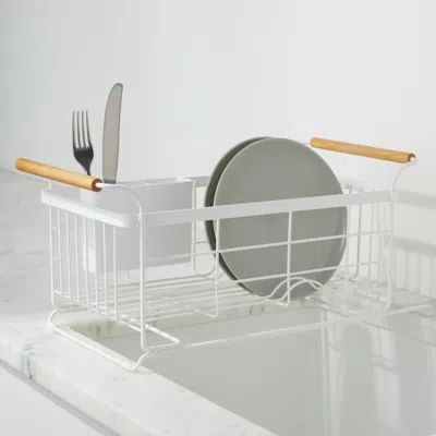 Crate & Barrel Yamazaki Tosca White Over-the-sink Dish Drainer Rack