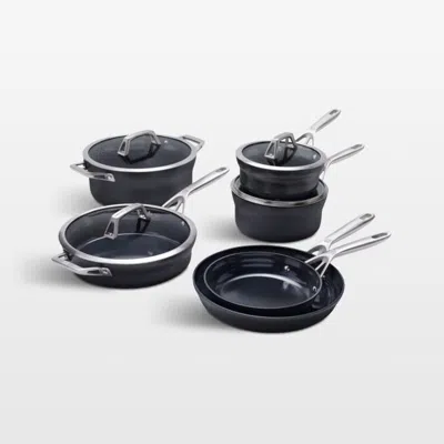 Crate & Barrel Zwilling ® J.a. Henckels Motion Ceramic Nonstick 10-piece Cookware Set In Black