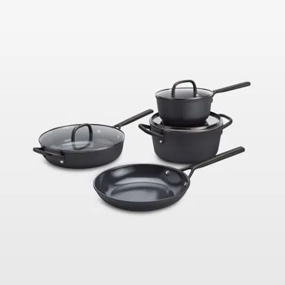 Crate & Barrel Zwilling ® Milano Black Ceramic Nonstick 7-piece Cookware Set