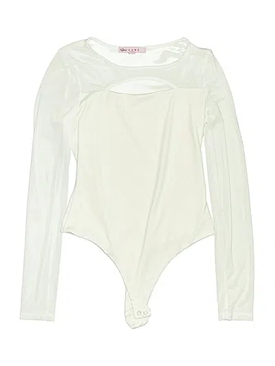 Pre-owned Crave Fame By Almost Famous Bodysuit In White
