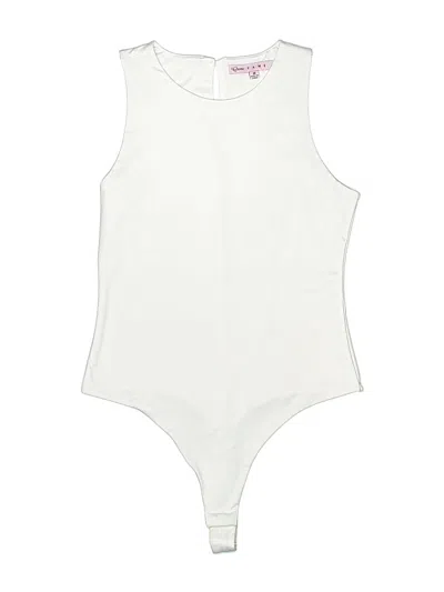 Pre-owned Crave Fame By Almost Famous Bodysuit In White