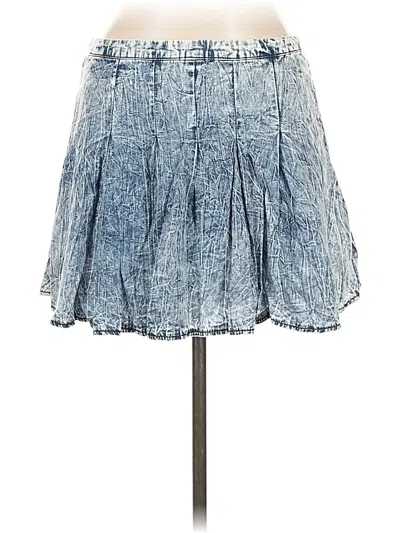 Pre-owned Crave Fame By Almost Famous Denim Skirt In Blue