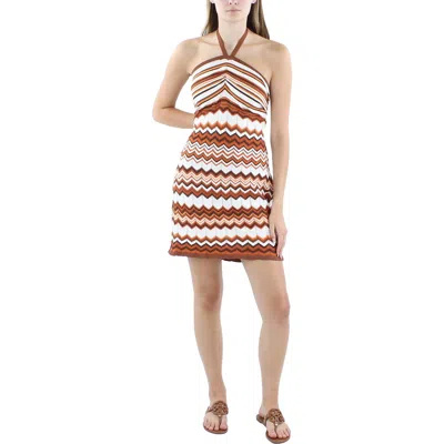 Crave Fame Juniors Womens Striped Above Knee Sweaterdress In Multi