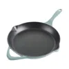 Cravings By Chrissy Teigen 11 Inch Round Enameled Cast Iron Skillet In Ombre Green In Green