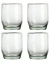 Cravings By Chrissy Teigen 4pc 8.2oz Clear Glass Spanish Double Old Fashion Set In Clear