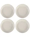 Cravings By Chrissy Teigen 4pc 8.6in Round Stoneware Dinner Bowl Set In White